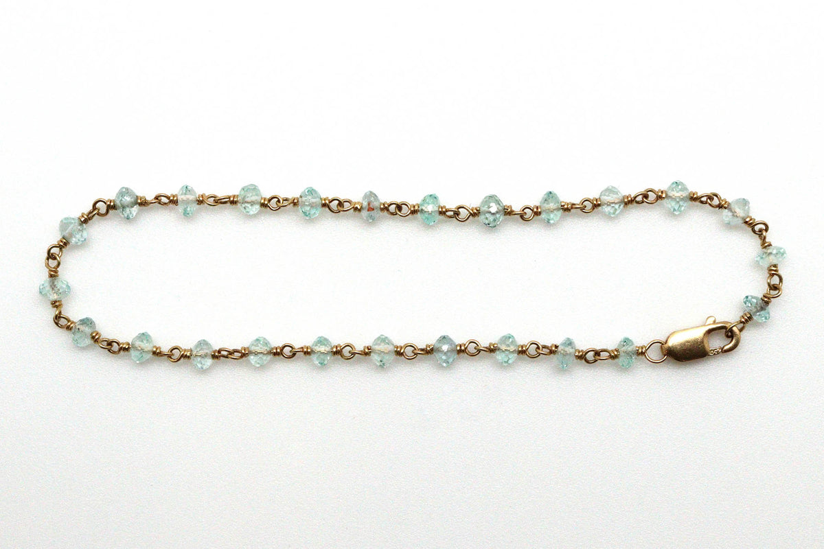 Bracelet - 18k, Aquamarine