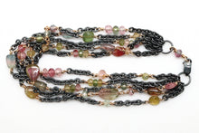 Load image into Gallery viewer, Bracelet - Sterling Silver, gold fill, Tourmaline