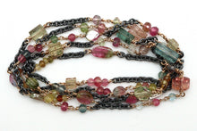 Load image into Gallery viewer, Bracelet - Sterling silver, gold fill, Tourmaline