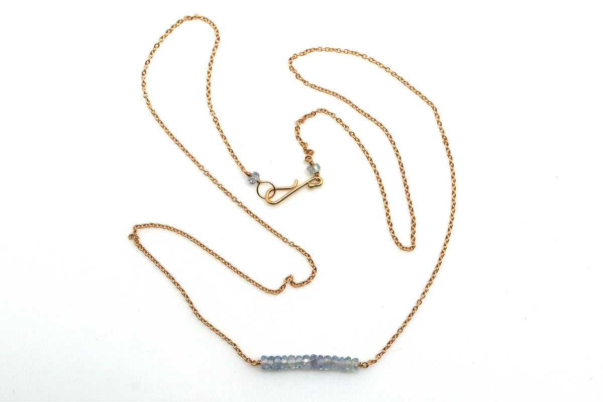 Necklace - Pastel Blue and Lavender Sapphires