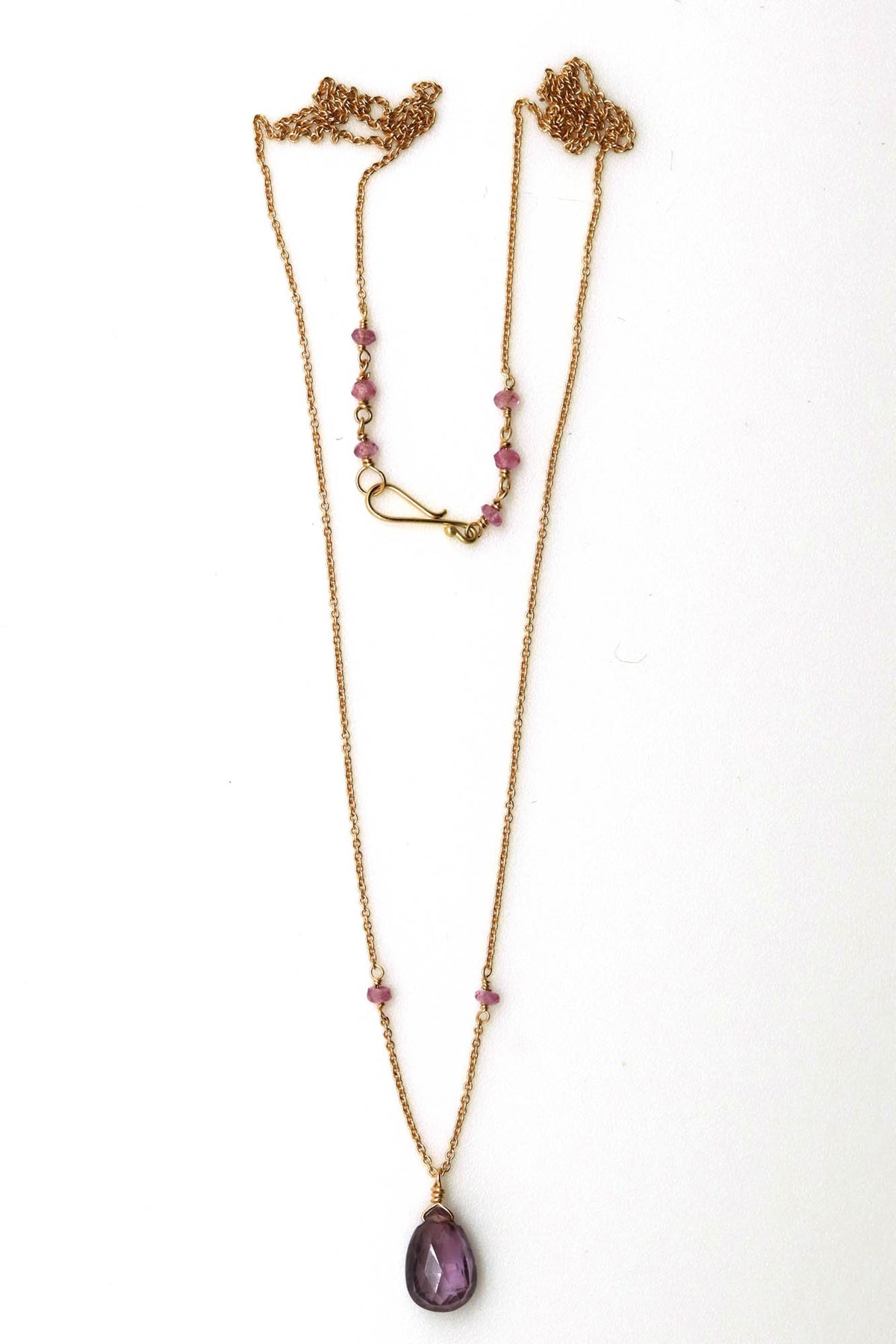 Necklace - Purple and Pink Sapphires