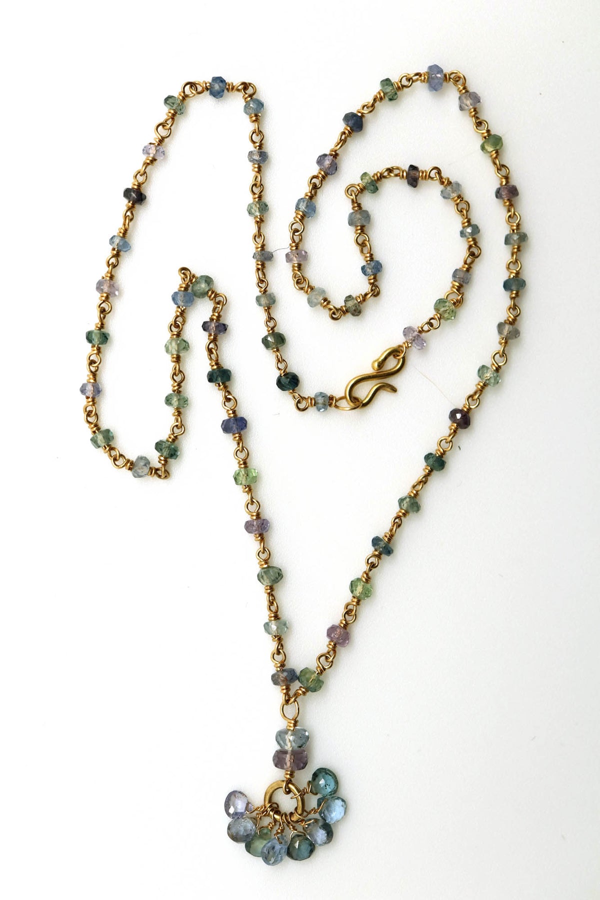 Necklace - Fancy Cool Hued Sapphires
