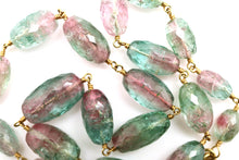 Load image into Gallery viewer, Necklace and Earring Set - Watermelon Tourmaline