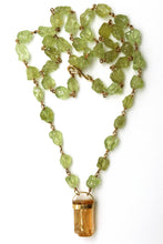 Load image into Gallery viewer, Necklace - Green Garnet, Imperial Topaz