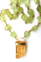 Load image into Gallery viewer, Necklace - Green Garnet, Imperial Topaz