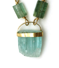 Load image into Gallery viewer, Necklace - Green and Blue Tourmaline