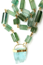 Load image into Gallery viewer, Necklace - Green and Blue Tourmaline