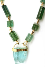 Load image into Gallery viewer, Necklace - Green and Blue Tourmaline