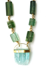 Load image into Gallery viewer, Necklace - Green and Blue Tourmaline