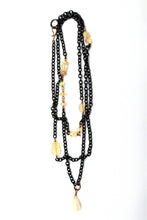 Load image into Gallery viewer, Necklace - Blackened Sterling 14k gold