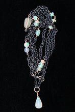 Load image into Gallery viewer, Necklace - Blackened Sterling 14k gold