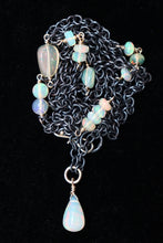 Load image into Gallery viewer, Necklace - Blackened Sterling 14k gold