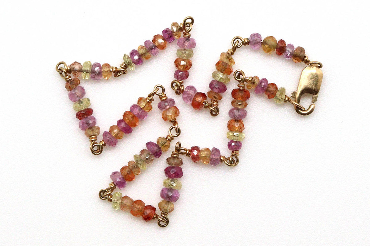 Bracelet - 18k gold, fancy Sapphire