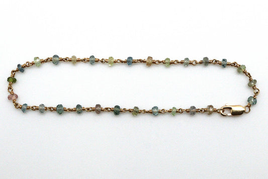 Bracelet - 18k gold, fancy Sapphire