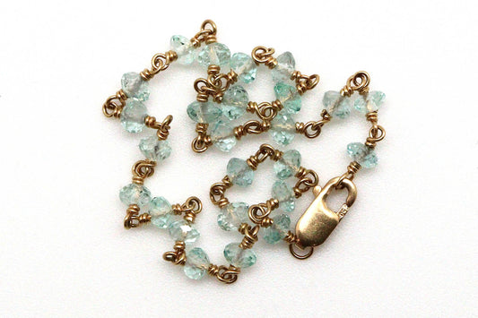 Bracelet - 18k, Aquamarine