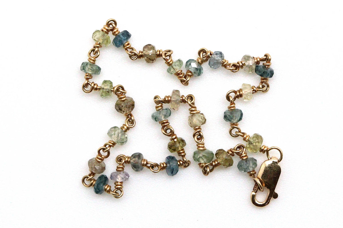 Bracelet - 14k, mixed stones