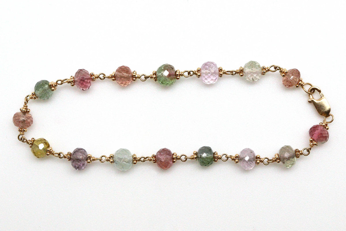Bracelet - 18k gold Tourmaline
