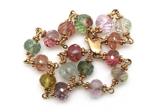 Bracelet - 18k gold Tourmaline