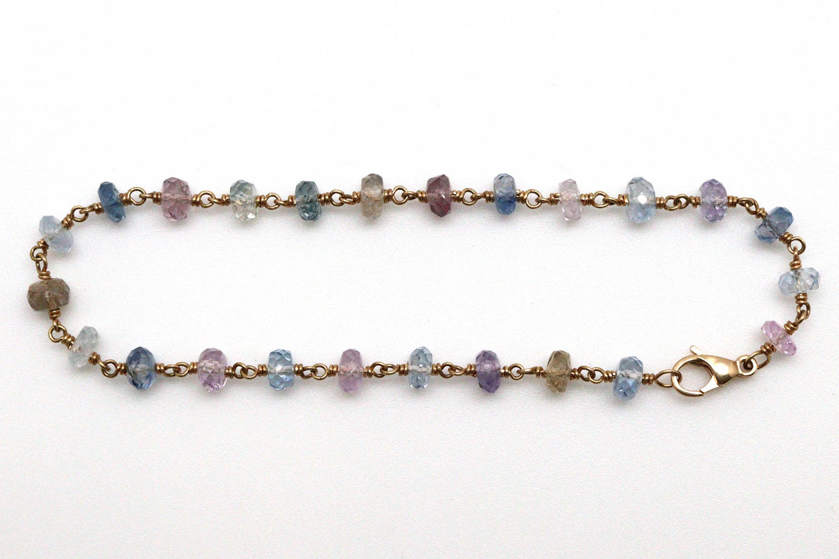 Bracelet - 18k gold, fancy Sapphires