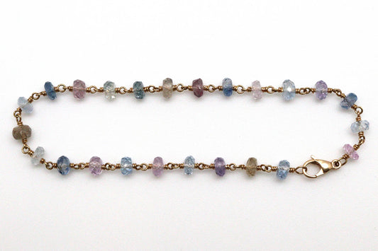 Bracelet - 18k gold, fancy Sapphires