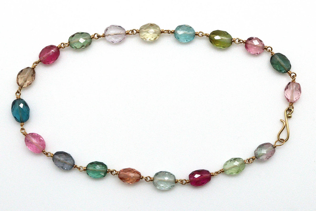 Bracelet - 18k gold, Tourmaline