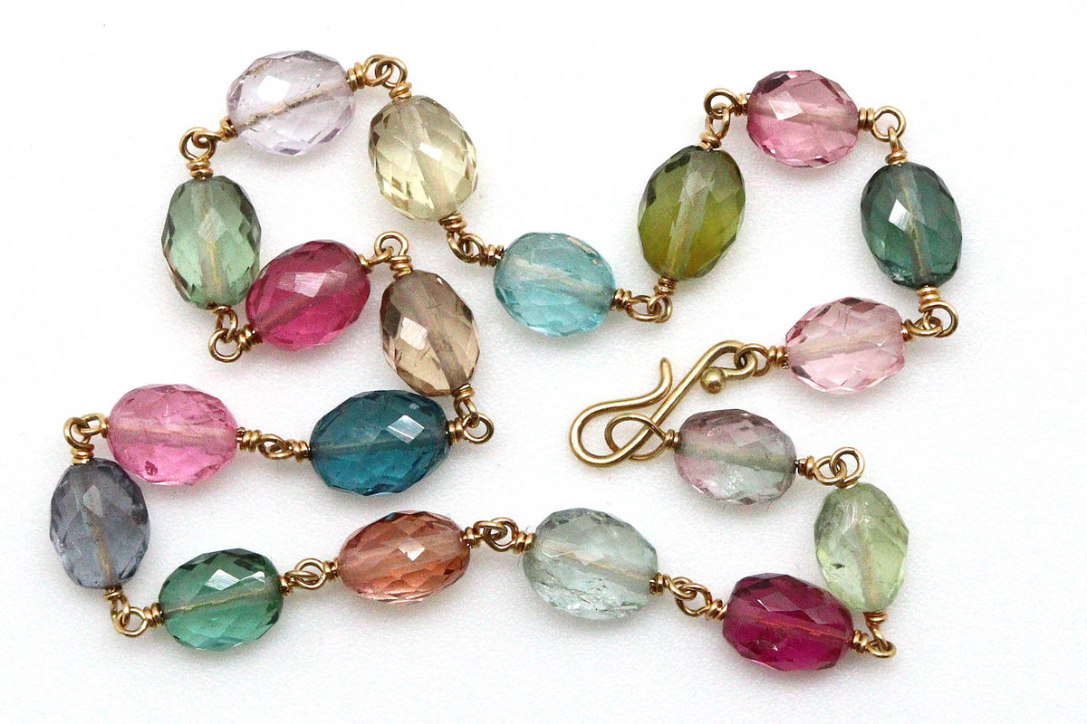 Bracelet - 18k gold, Tourmaline