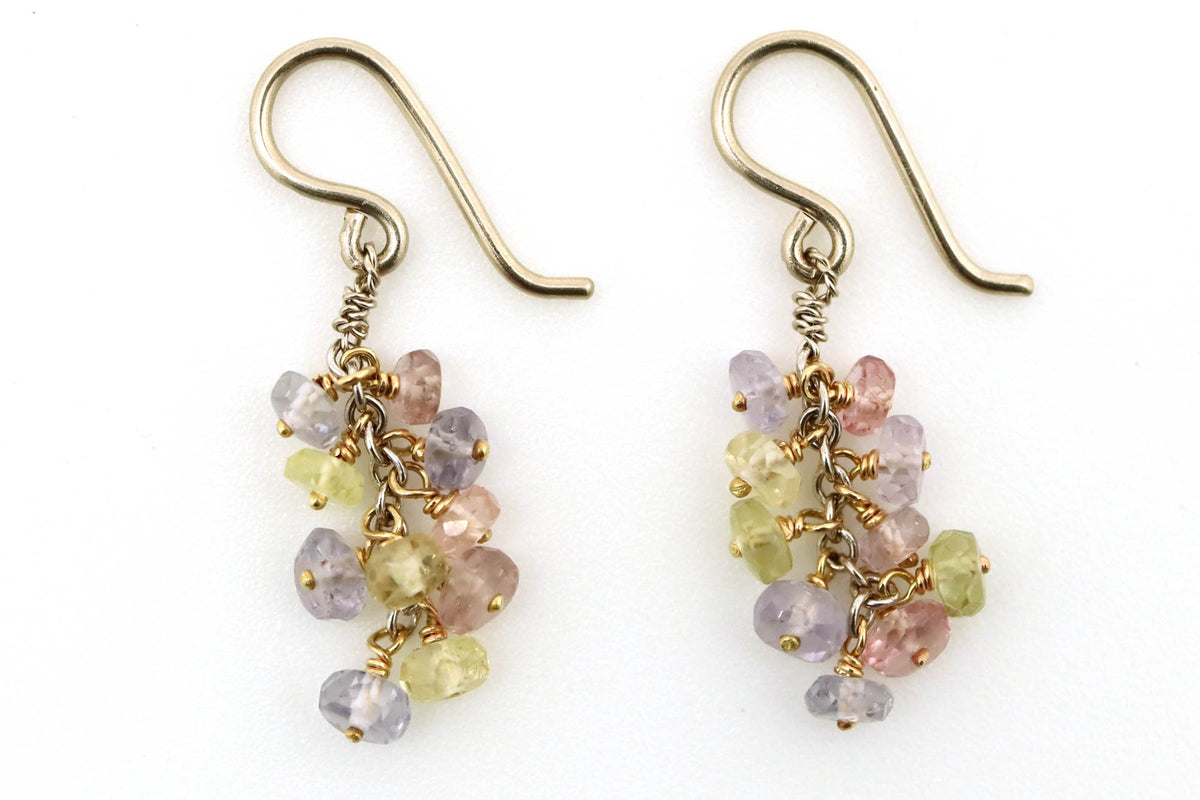 Earrings - Pastel Fancy Sapphires