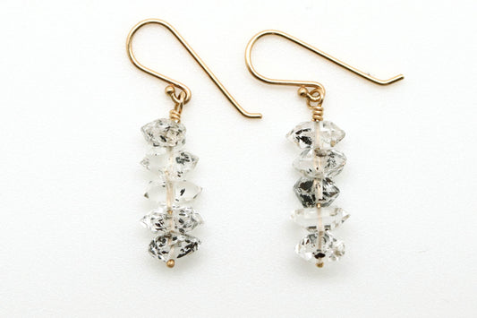 Earrings - Rutilated Herkimer