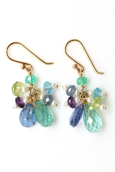 Earrings - Tanzanite, Apatite, Emerald, Peridot, Amethyst, Blue Topaz, Chrysoberyl, Pearl
