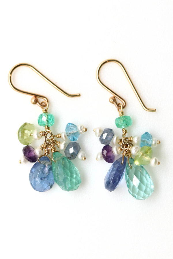 Earrings - Tanzanite, Apatite, Emerald, Peridot, Amethyst, Blue Topaz, Chrysoberyl, Pearl