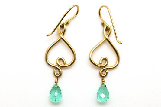 Earrings - Emerald