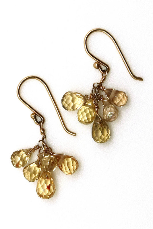 Earrings - Cognac Zircon