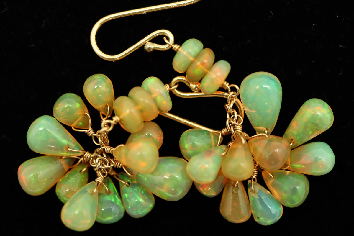 Earrings - Opal