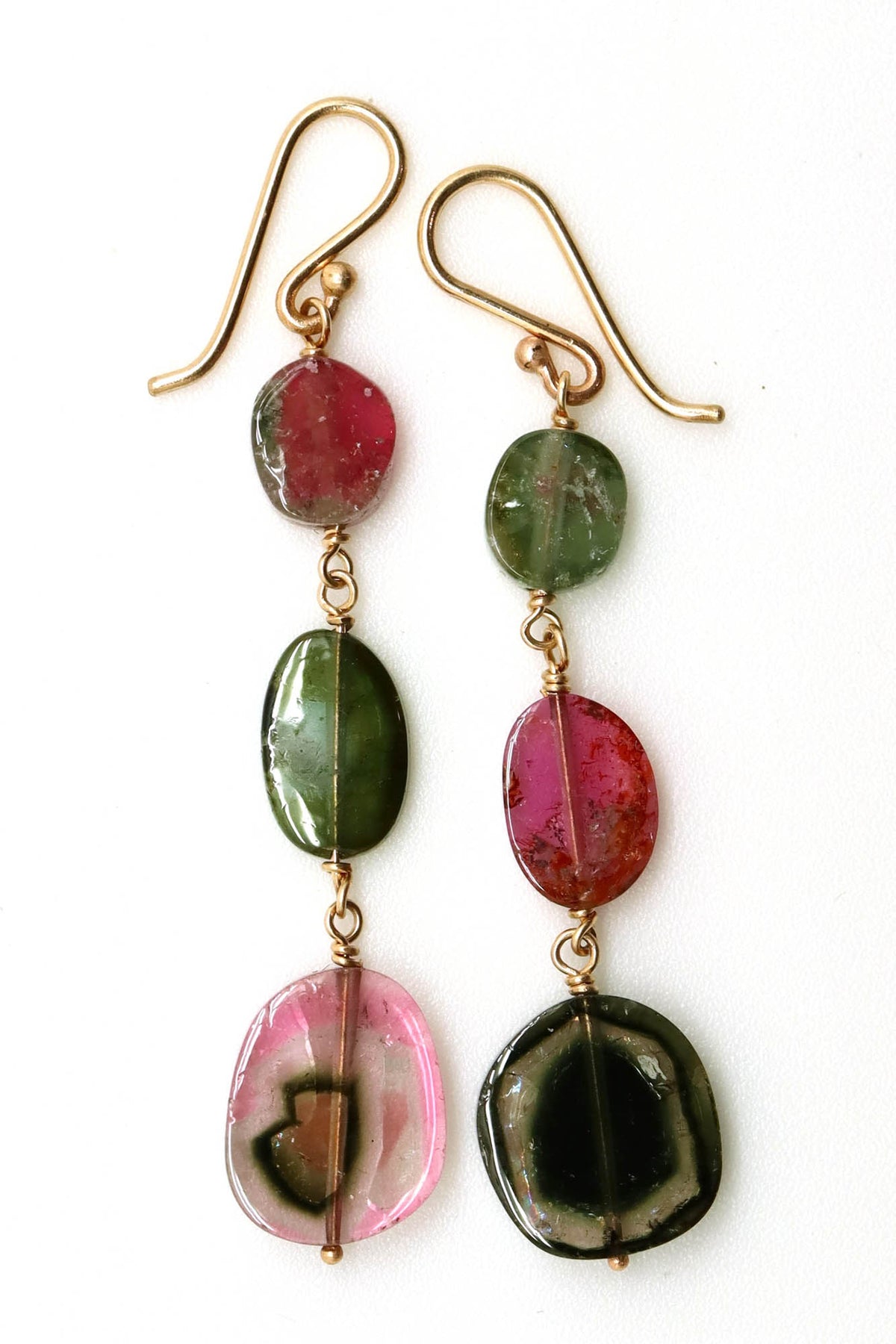 Earrings - Watermelon Tourmaline