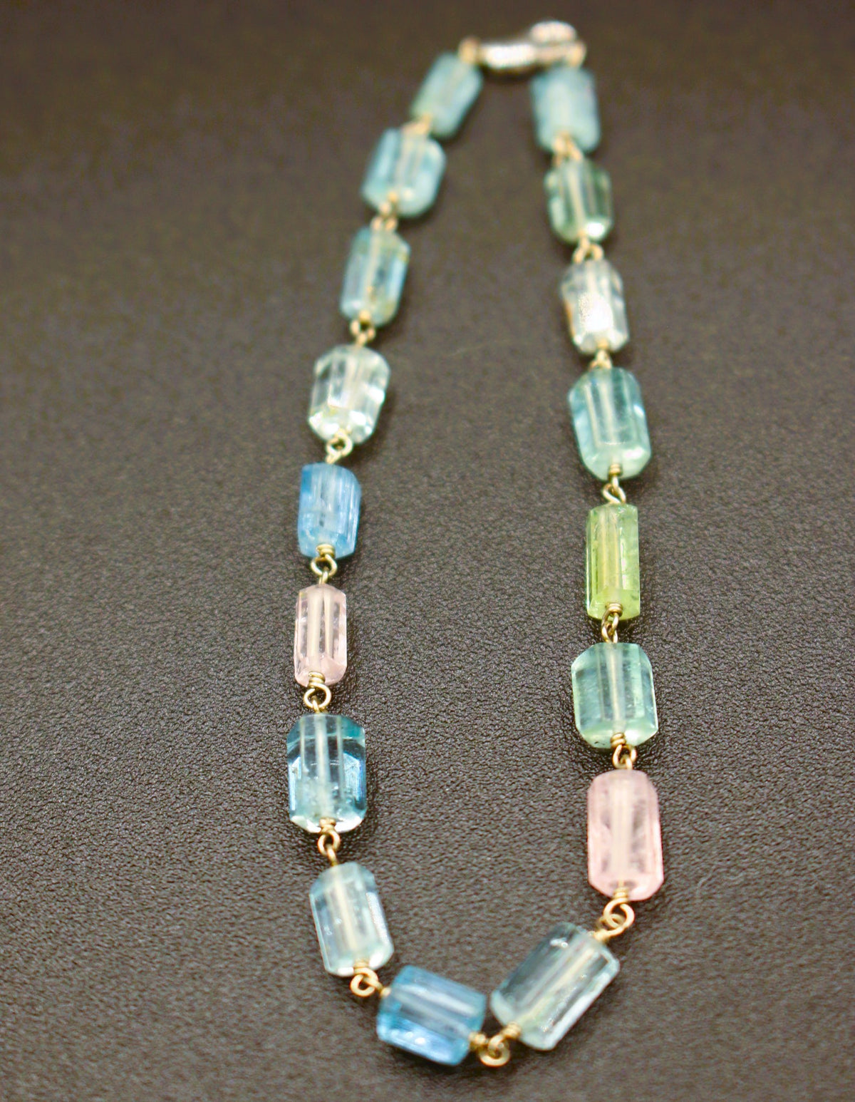 Bracelet  - Morganite, Aquamarine