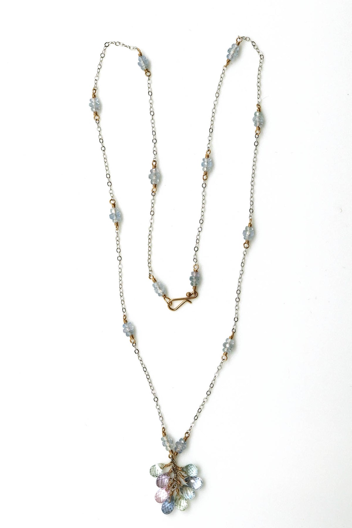 Necklace - Fancy Pastel Sapphires