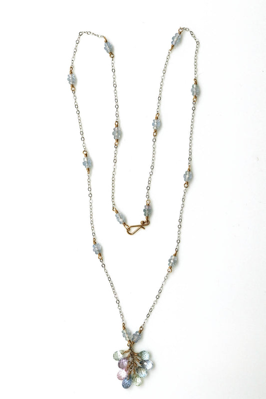 Necklace - Fancy Pastel Sapphires