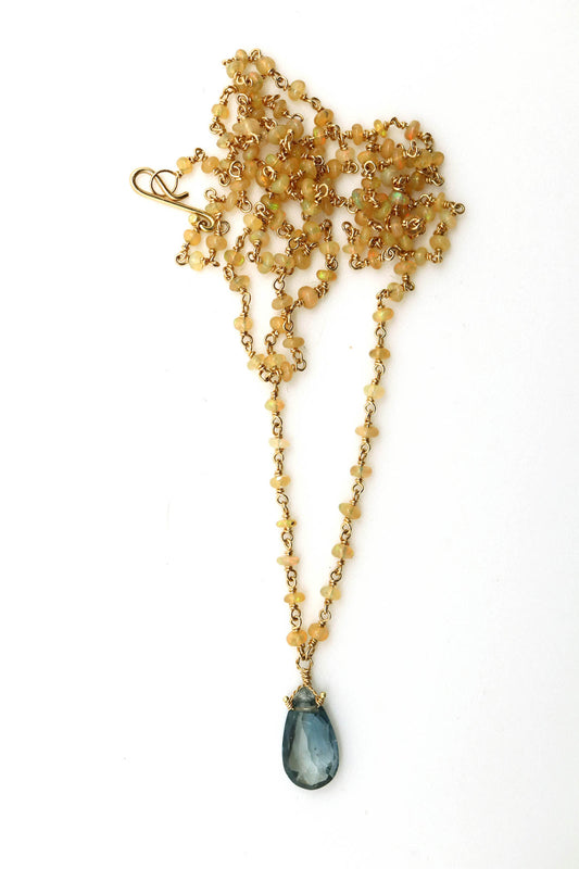 Necklace - Color Change Sapphire (purple-green), Opal