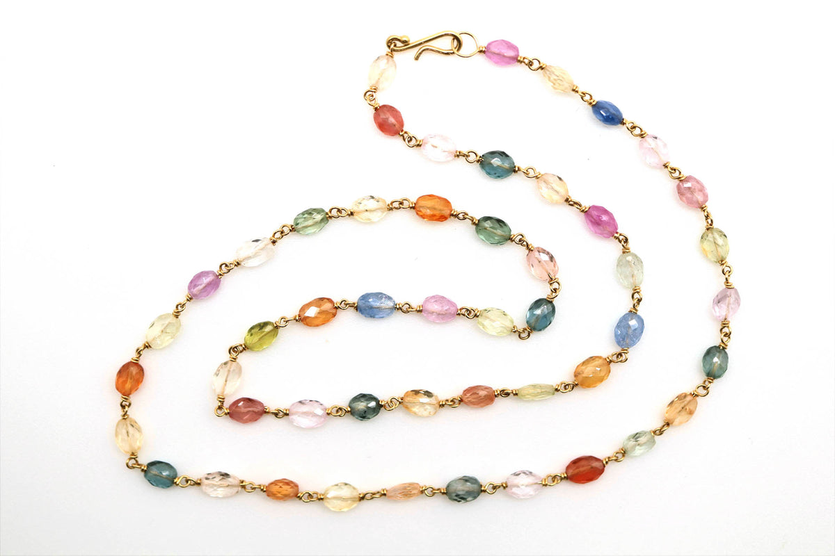 Necklace - Fancy Sapphire Lozenges
