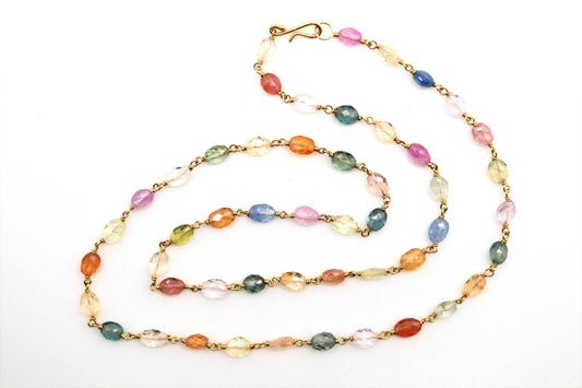 Necklace - Fancy Sapphire Lozenges