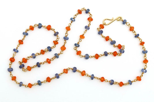 Necklace - Mexican Opal, Tanzanite