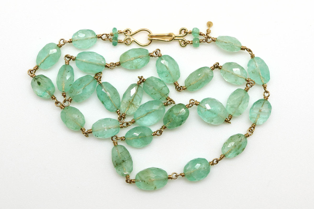 Necklace - Emerald Lozenges