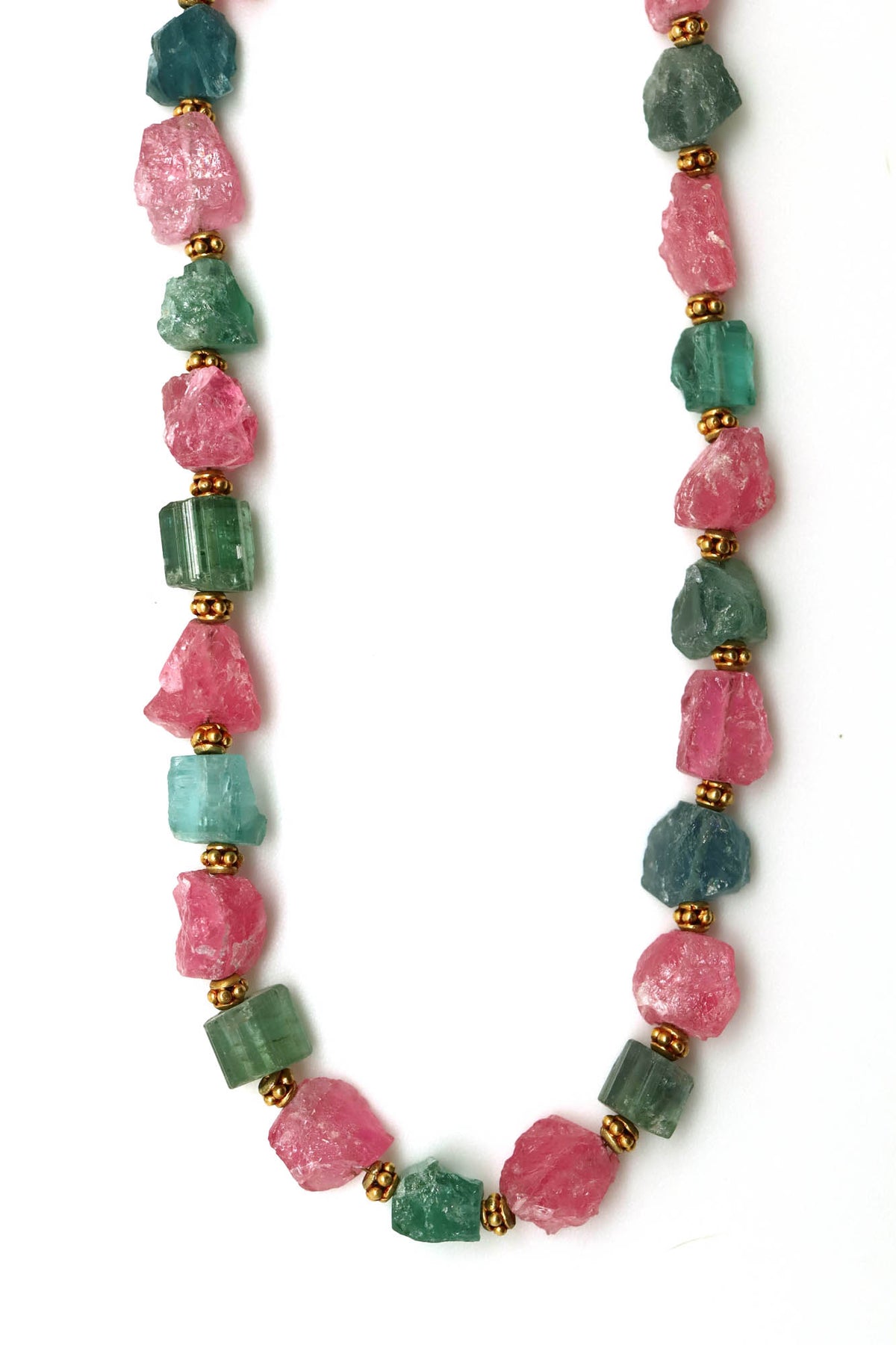 Necklace - Pink and Green Tourmaline