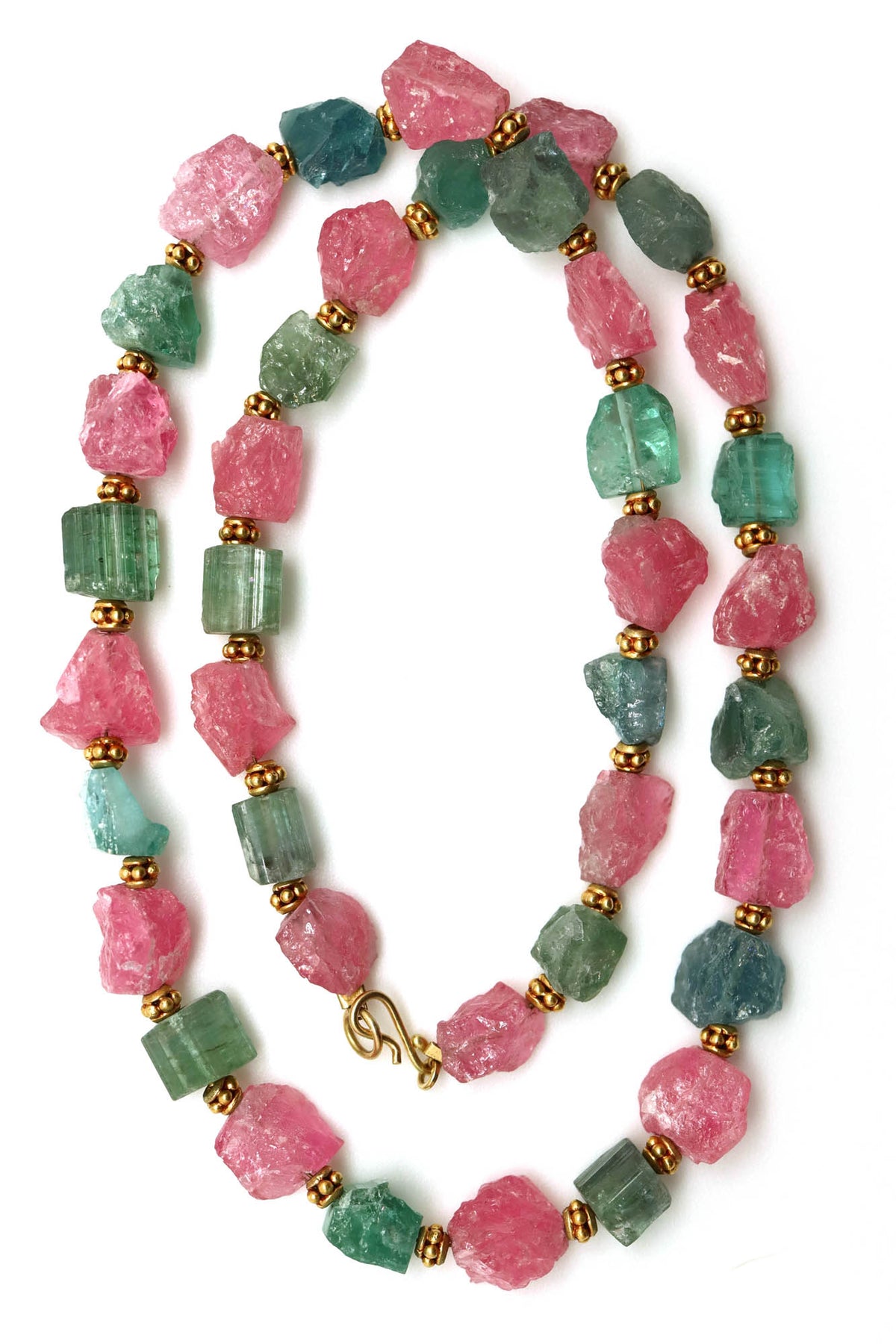Necklace - Pink and Green Tourmaline