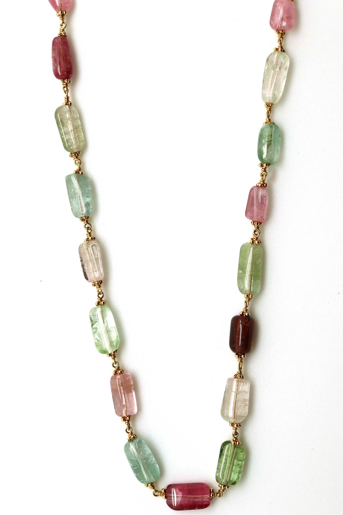 Necklace - Pink and Green Tourmaline