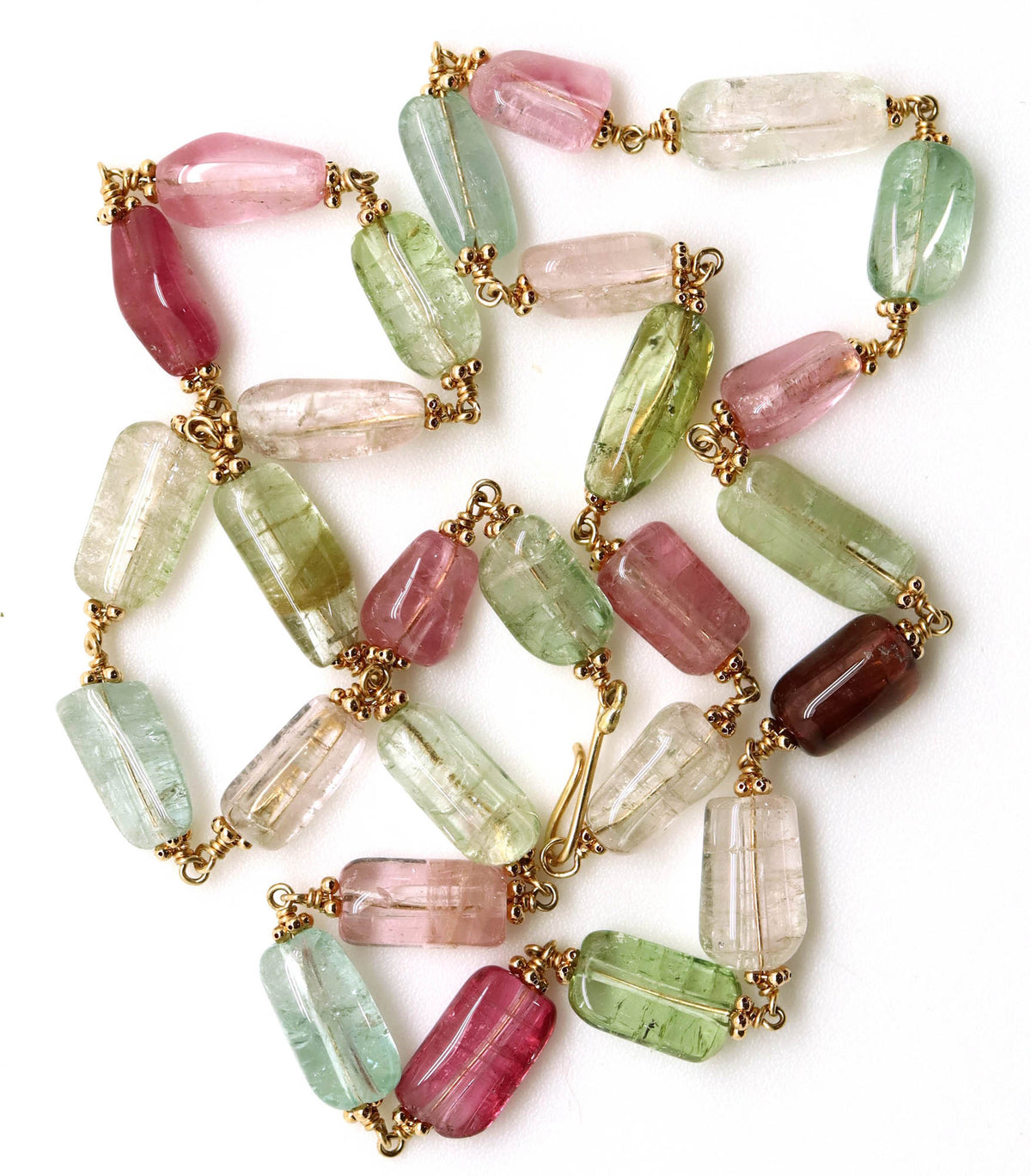 Necklace - Pink and Green Tourmaline