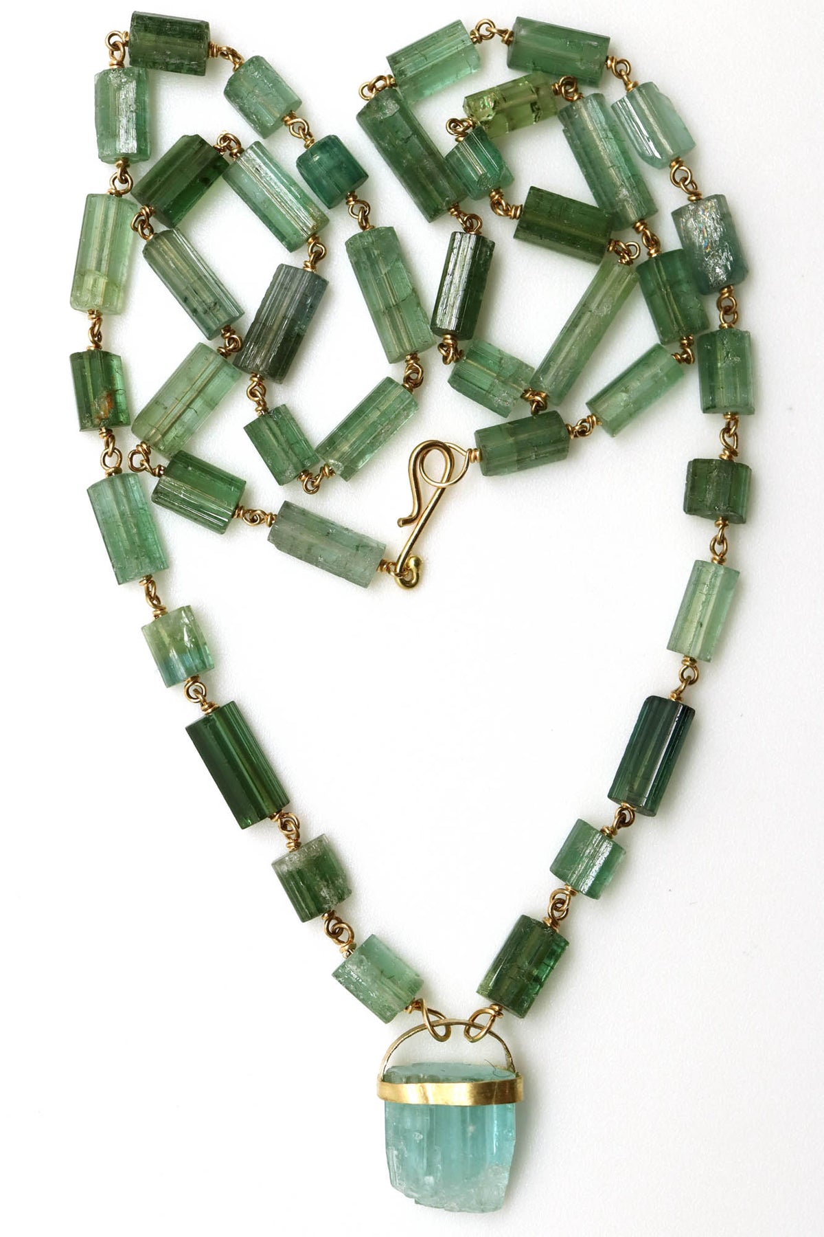 Necklace - Green and Blue Tourmaline