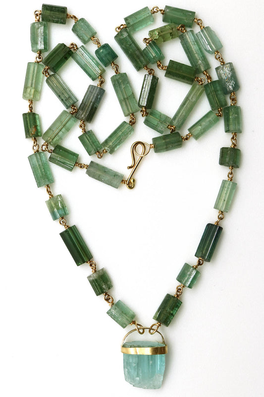 Necklace - Green and Blue Tourmaline