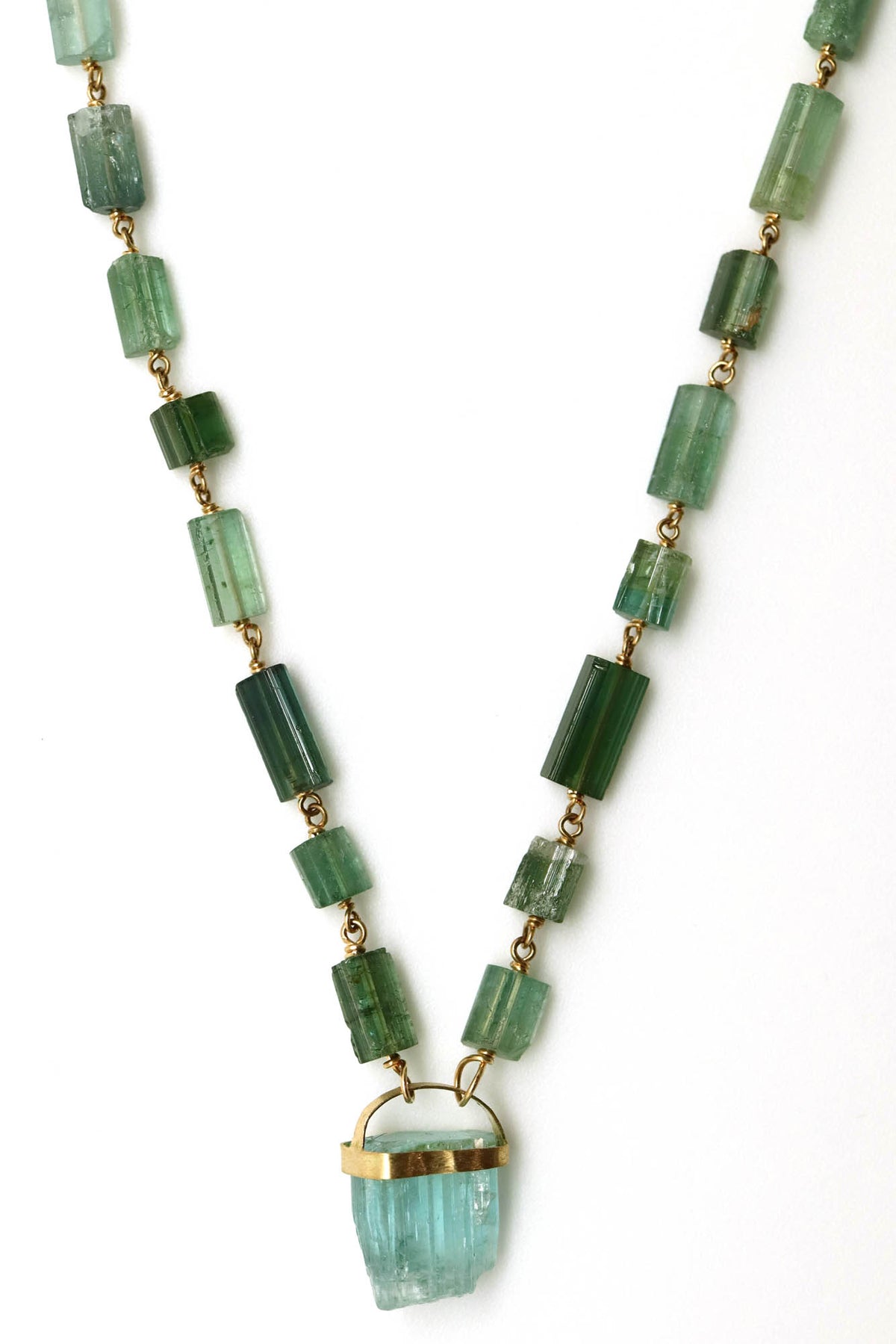Necklace - Green and Blue Tourmaline