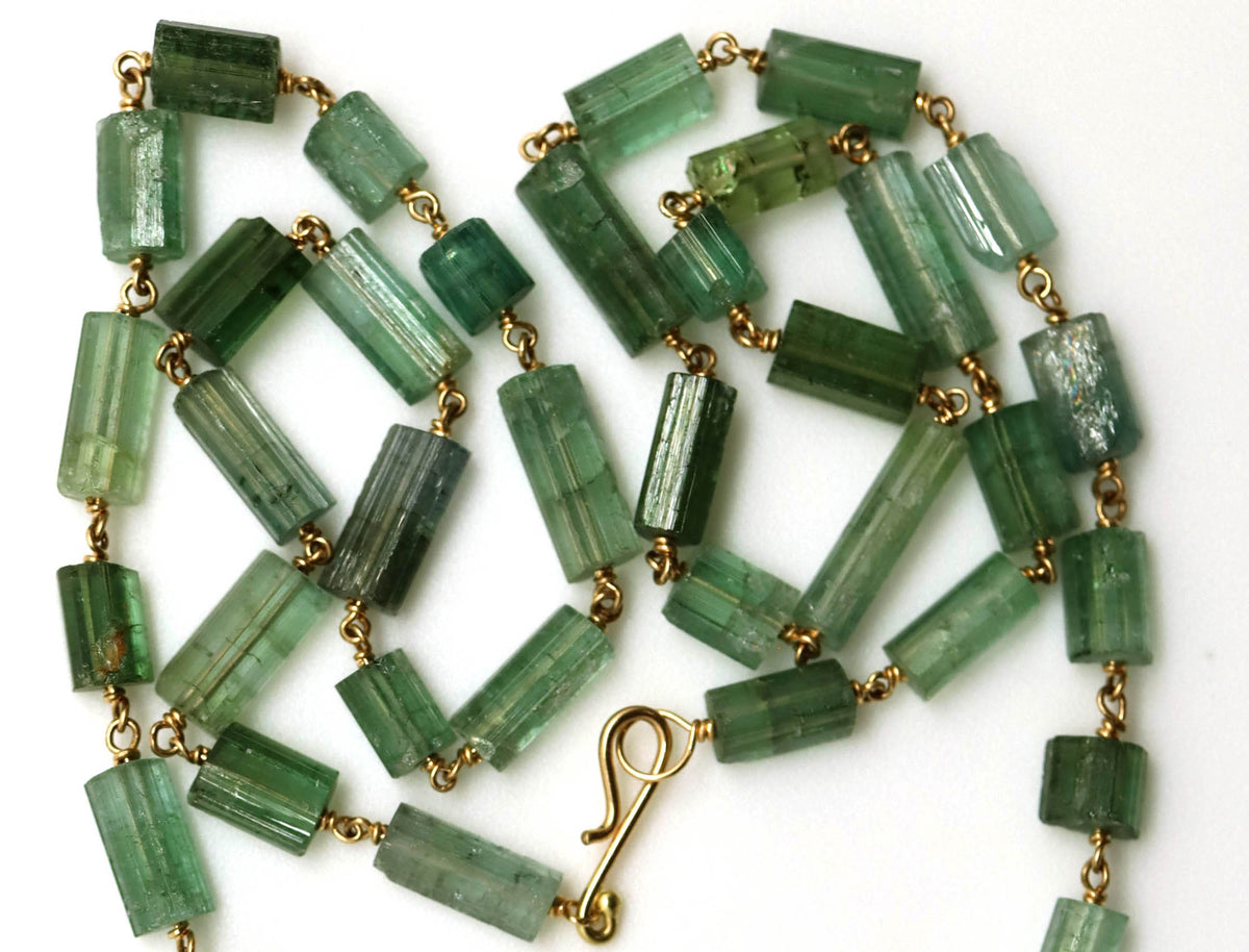 Necklace - Green and Blue Tourmaline